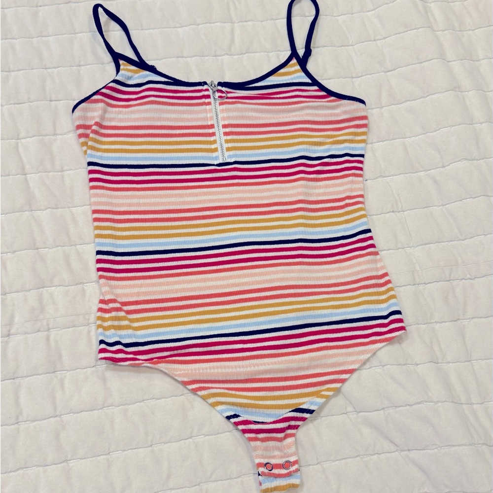 Striped Multicolor Bodysuit